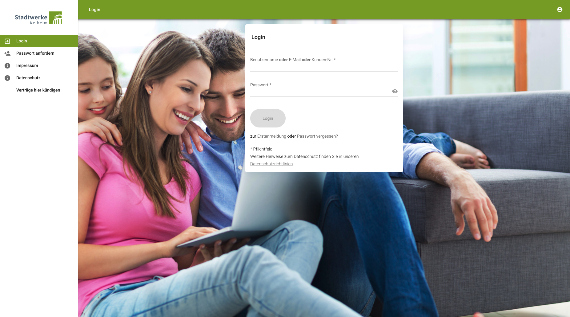Onlineportal der Stadtwerke Kelheim